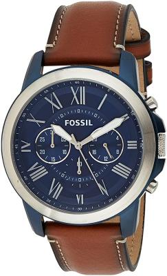 Fossil Men's Grant Chronograph Leather Watch
